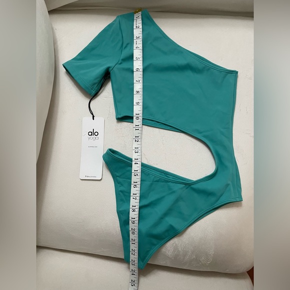 NWT ALO Body Wave Cut Out One Piece Ocean Teal Size XXS - Picture 10 of 11
